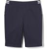 French Toast Girls Pull-on Stretch Contrast Waistband Shorts(Navy)