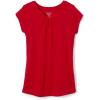 French Toast Girls Short Sleeve V-Neck T-Shirt Tee(Red)