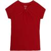 French Toast Girls Short Sleeve V-Neck T-Shirt Tee(Tomato)