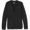 French Toast Unisex Anti-pill V-neck (Standard & Husky) School Uniform Cardigan Sweater(Black)