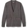 French Toast Unisex Anti-pill V-neck (Standard & Husky) School Uniform Cardigan Sweater(Charcoal Heather Gray)