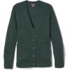 French Toast Unisex Anti-pill V-neck (Standard & Husky) School Uniform Cardigan Sweater(Hunter Green)