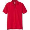 French Toast Unisex-Child Short Sleeve Pique Polo Uniform Shirt (Standard & Husky)(Red)