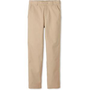 French Toast Boys Adaptive Updated Relaxed Fit Twill Pants with Hook and Loop Closure and Pull-Apart Leg Openings(Khaki)