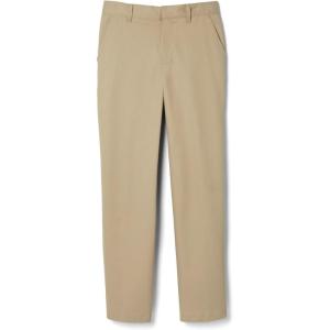 French Toast Boys’ Adjustable Waist Relaxed Fit Twill Pant (Standard, Slim & Husky)(Khaki)