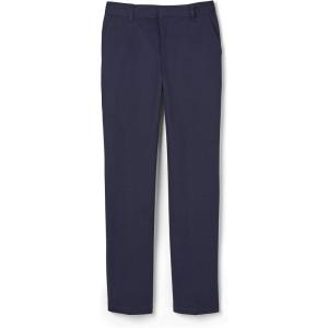 French Toast Boys’ Adjustable Waist Relaxed Fit Twill Pant (Standard, Slim & Husky)(Navy)