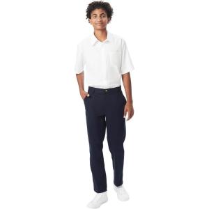 French Toast Boys’ Adjustable Waist Straight Fit Stretch Twill Chino Pant(Navy)