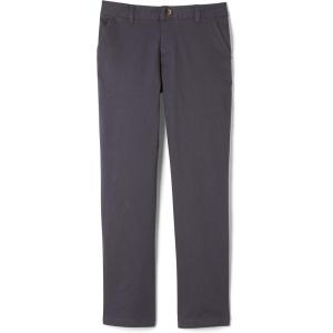 French Toast Boys’ Adjustable Waist Straight Fit Stretch Twill Chino Pant(School Uniform Grey)