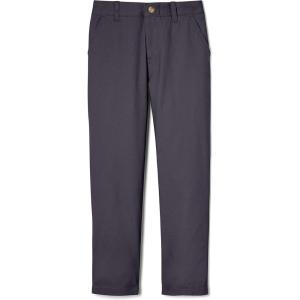 French Toast Boys’ Adjustable Waist Straight Fit Stretch Twill Chino Pant(School Uniform Heather Gray)