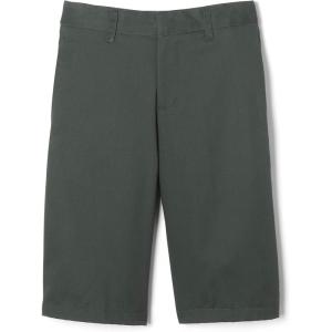 French Toast Boys’ Adjustable Waist Stretch Flat Front Shorts (Standard & Husky) for School Uniform(Hunter Green)