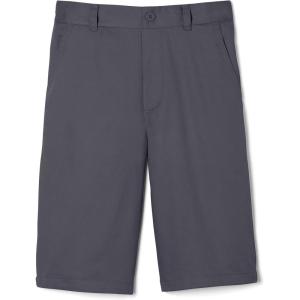 French Toast Boys’ Elastic Back Shorts School Uniform for Kids(Heather Gray)