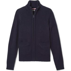 French Toast Boys’ Zip Front Sweater(Navy)