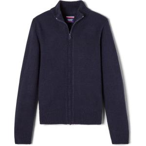 French Toast Boys’ Zip Front Sweater(Navy Blue)