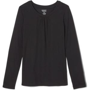 French Toast Girls Long Sleeve Crewneck Tee T Shirt(Black)