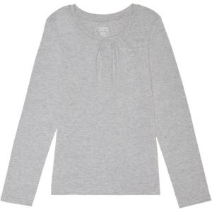 French Toast Girls Long Sleeve Crewneck Tee T Shirt(Heather Gray)