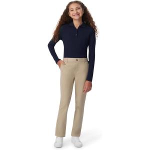 French Toast Girls’ Pull-On Straight Fit Stretch Twill Pant(School Uniform Khaki)