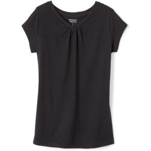 French Toast Girls Short Sleeve V-Neck T-Shirt Tee(Black)