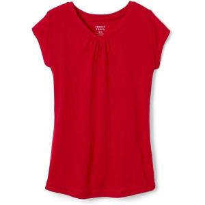 French Toast Girls Short Sleeve V-Neck T-Shirt Tee(Red)