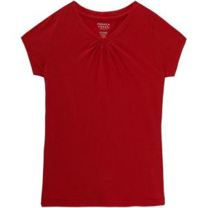 French Toast Girls Short Sleeve V-Neck T-Shirt Tee(Tomato)