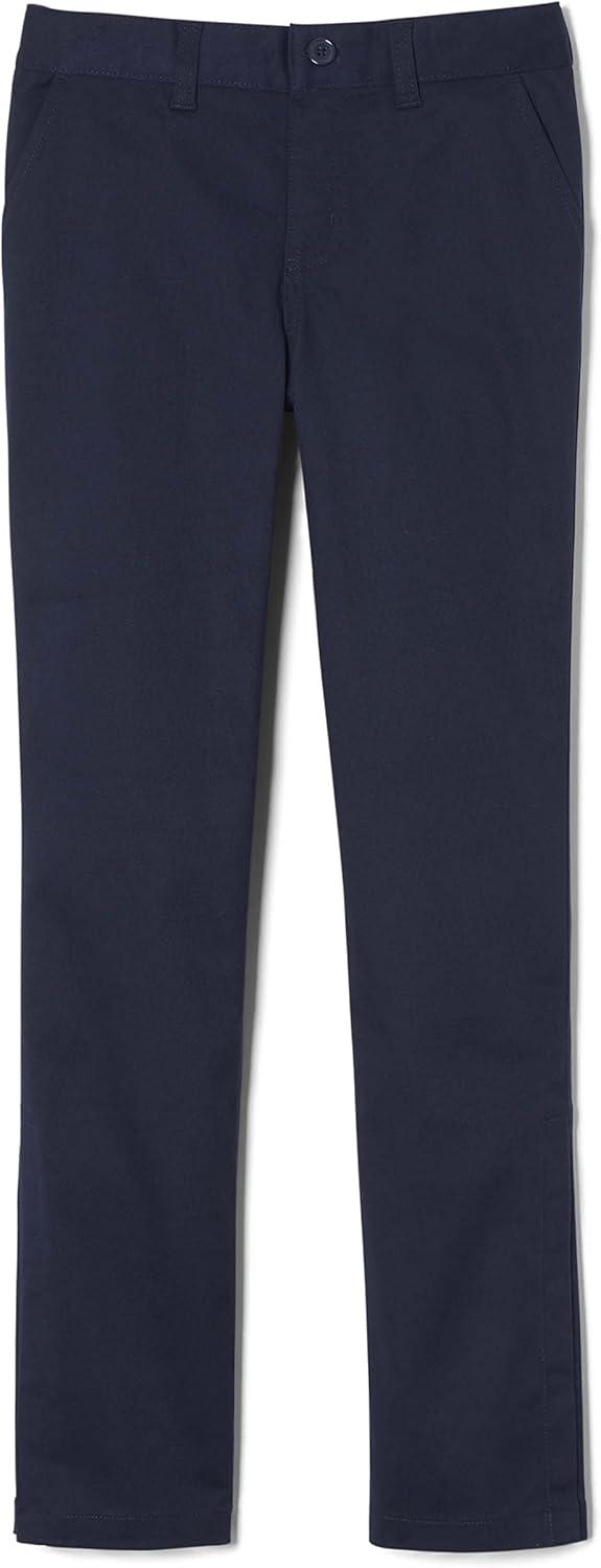 imageFrench Toast Girls Adaptive Straight Leg Pants with Hook and Loop Closure and PullApart Leg OpeningsNavy