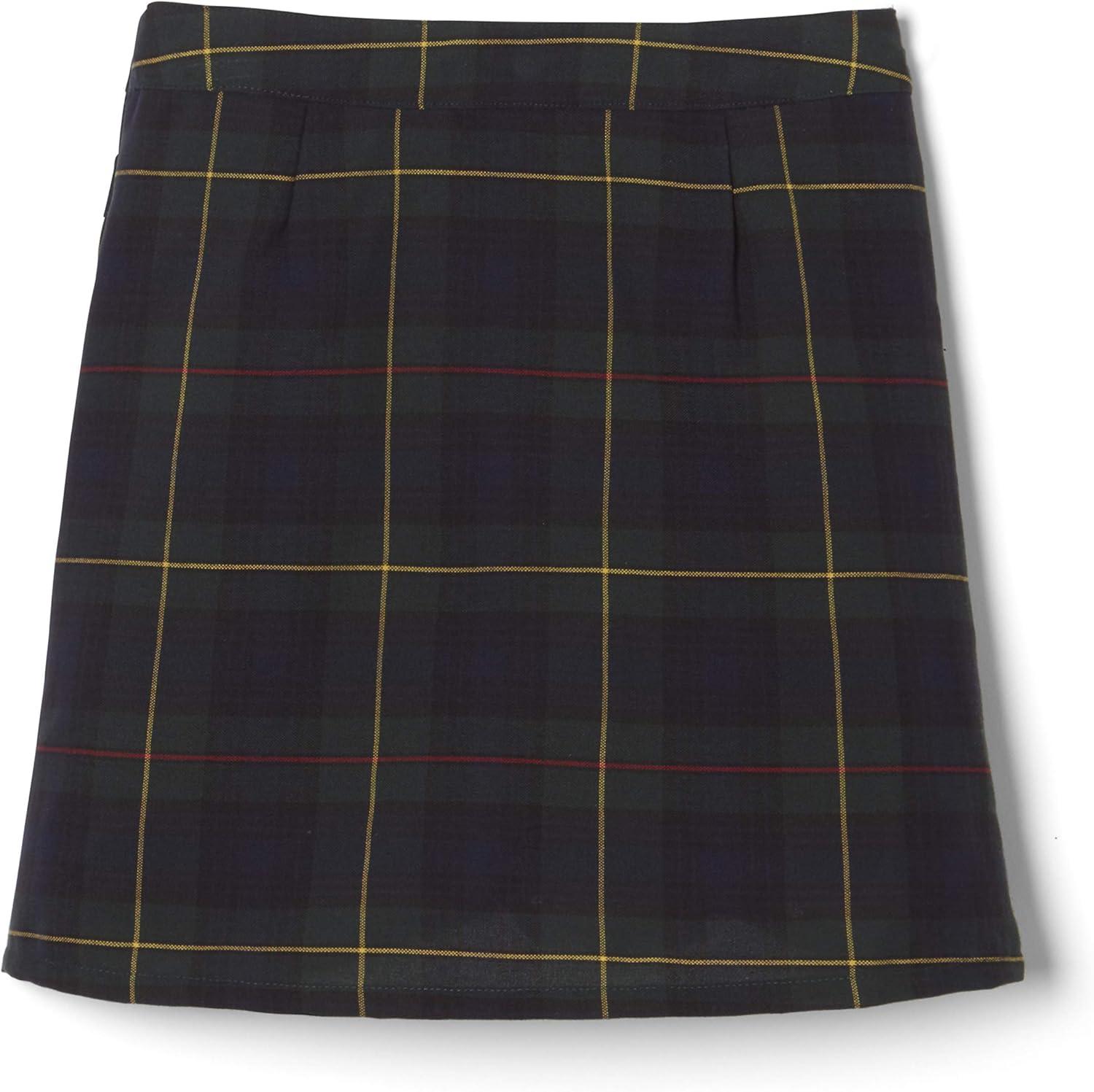 imageFrench Toast Girls Adjustable Waist Plaid 2Tab ScooterGreen Plaid