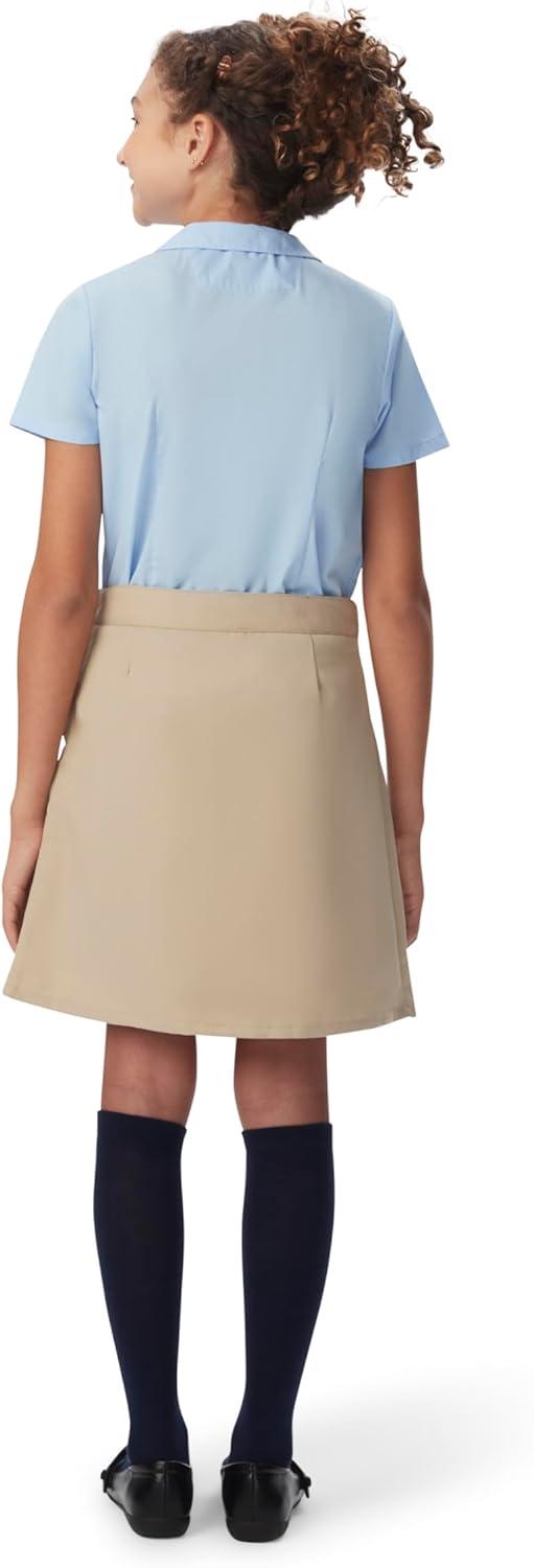 imageFrench Toast Girls Adjustable Waist PleatedFront Twotab ScooterBurgundy