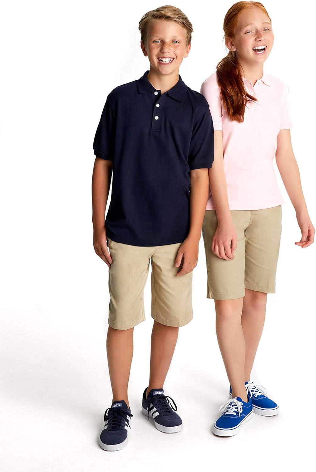 imageFrench Toast Girls Short Sleeve Picot Collar Polo School Uniform Shirt Standard and PlusRoyal