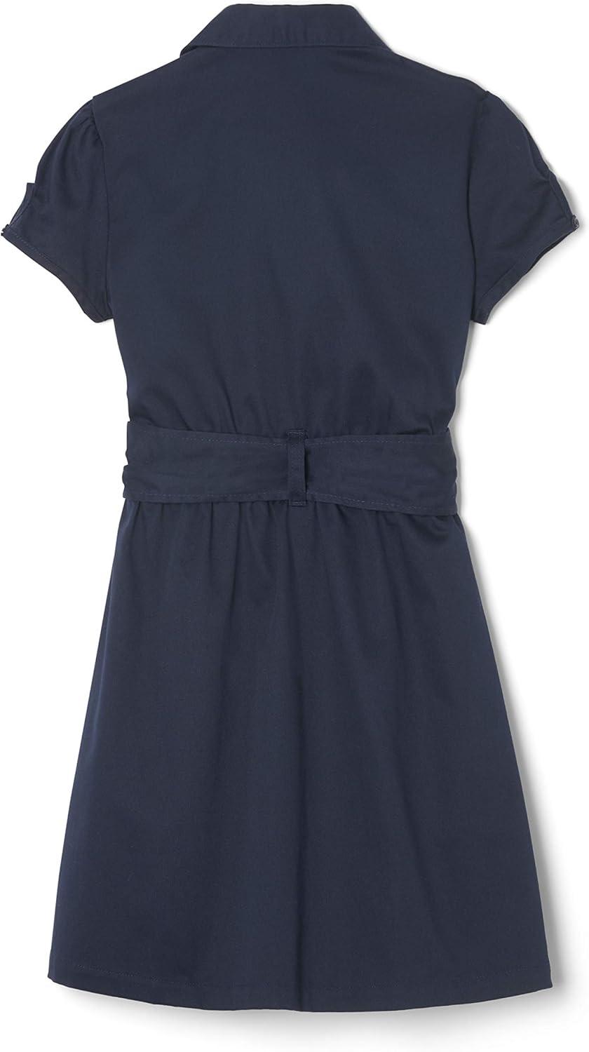 imageFrench Toast Girls Short Sleeve Safari DressNavy