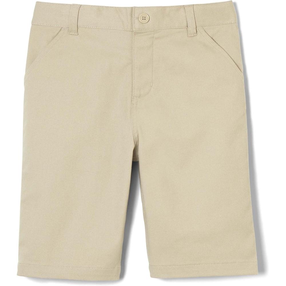 imageFrench Toast Girls Adaptive Bermuda Shorts with Hook and Loop ClosureKhaki