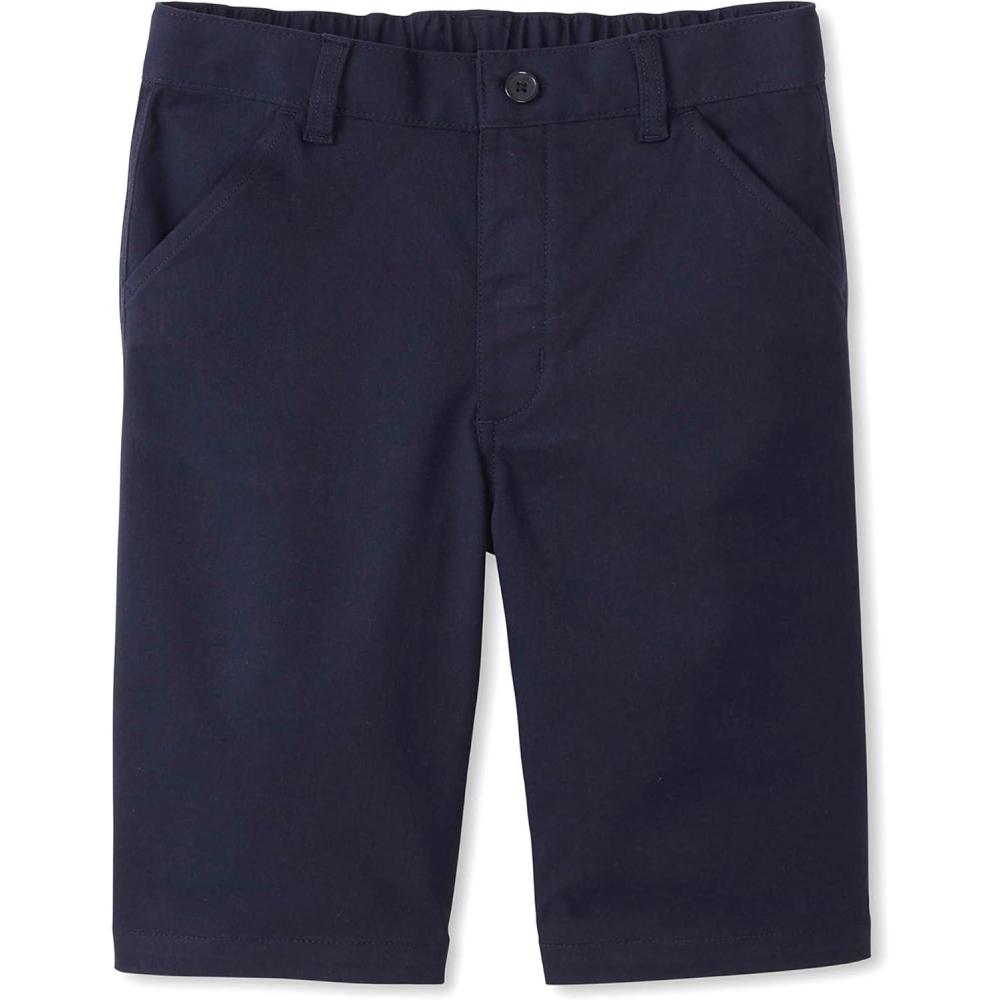 imageFrench Toast Girls Adaptive Bermuda Shorts with Hook and Loop ClosureNavy New
