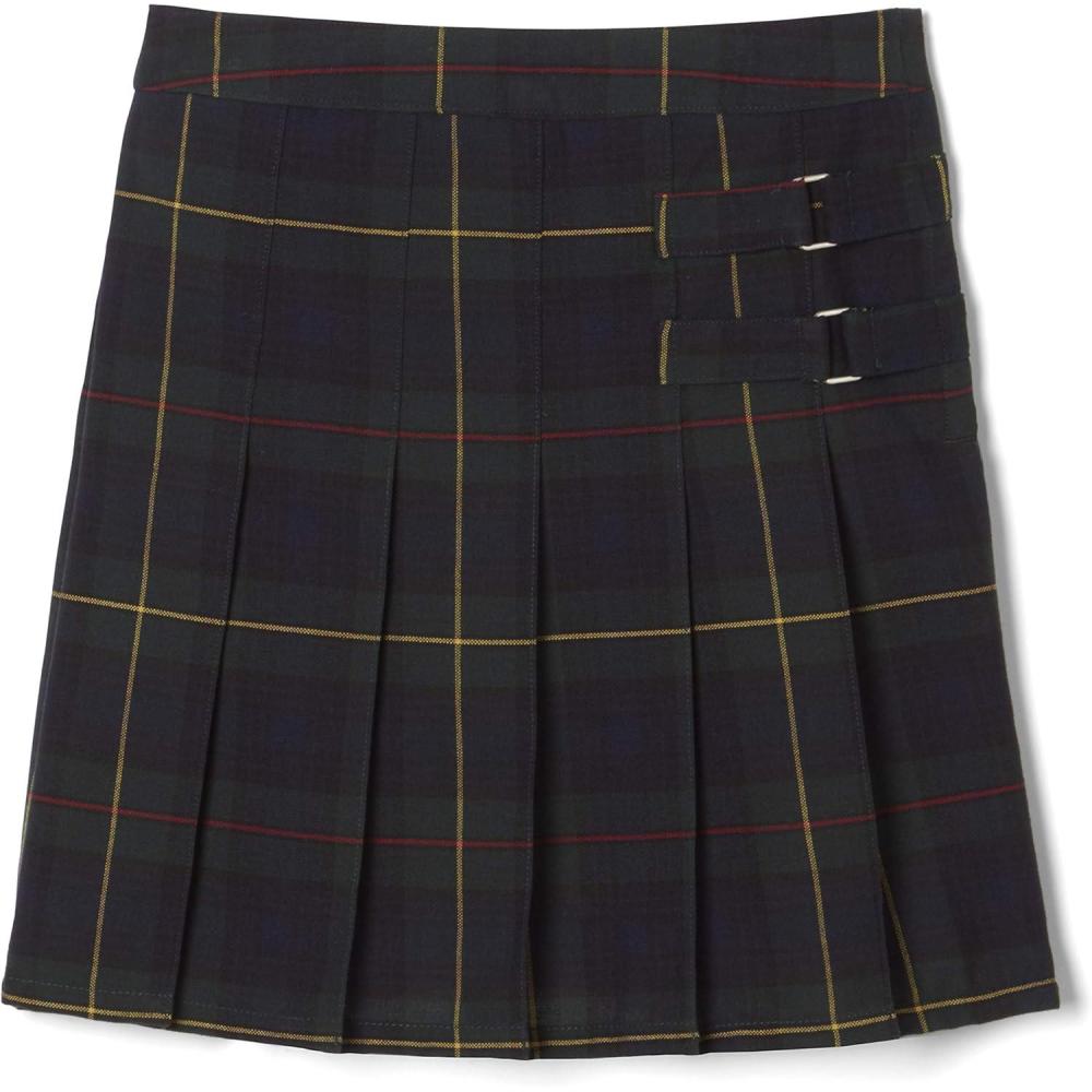 imageFrench Toast Girls Adjustable Waist Plaid 2Tab ScooterGreen Plaid