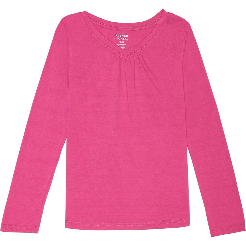 imageFrench Toast Girls Long Sleeve VNeck TeeRose Violet