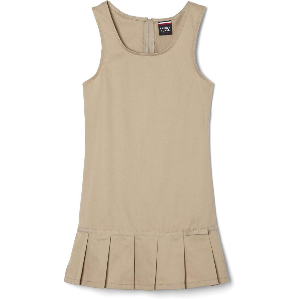 imageFrench Toast Girls Pleated Hem Jumper with RibbonKhaki