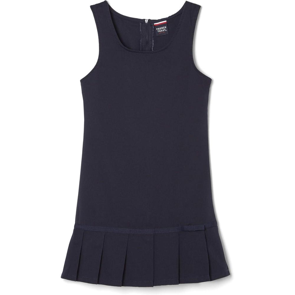 imageFrench Toast Girls Pleated Hem Jumper with RibbonNavy