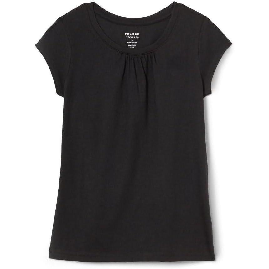 imageFrench Toast Girls Toddler Short Sleeve Crewneck Tee TShirtBlack