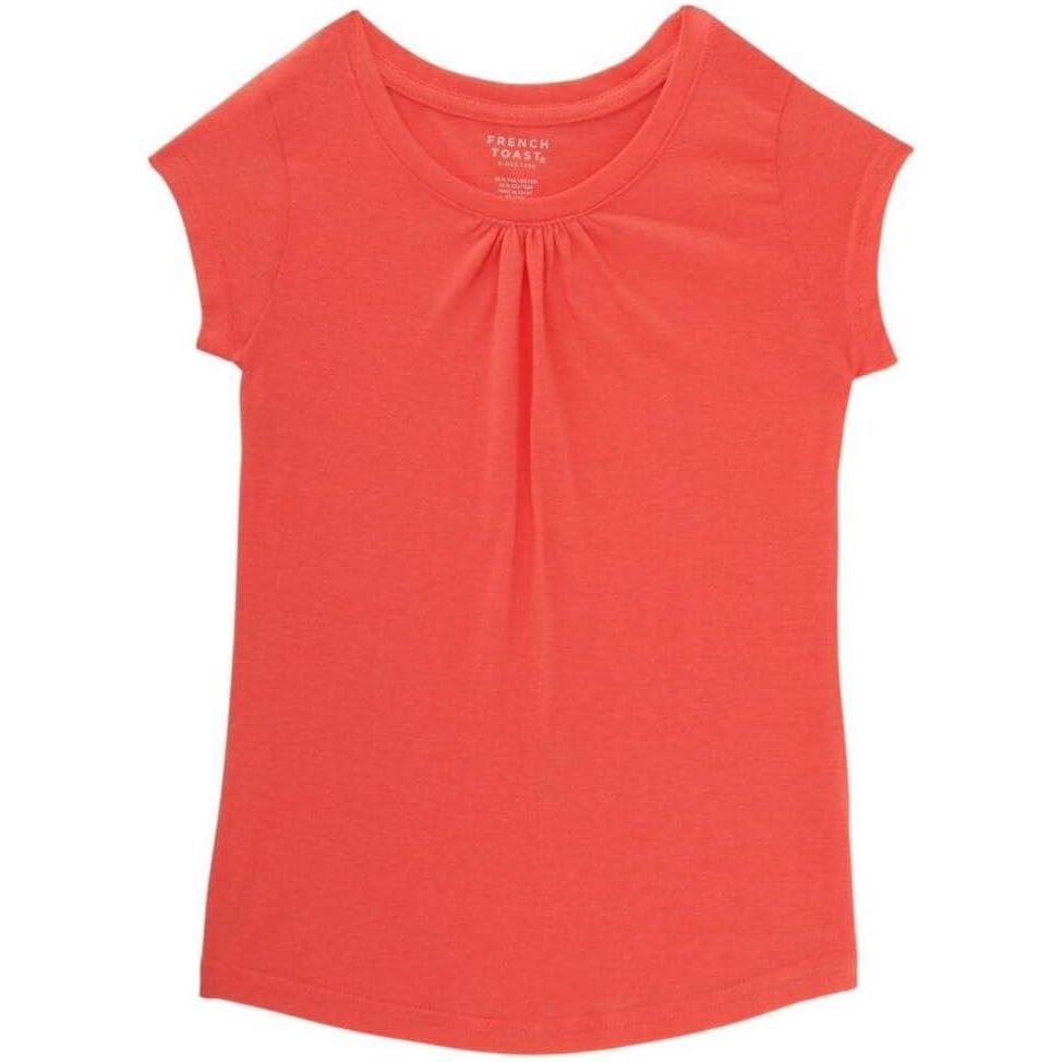 imageFrench Toast Girls Toddler Short Sleeve Crewneck Tee TShirtCoral