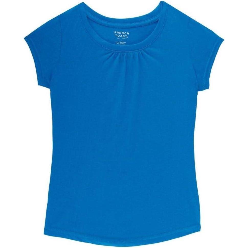 imageFrench Toast Girls Toddler Short Sleeve Crewneck Tee TShirtMethyl Blue