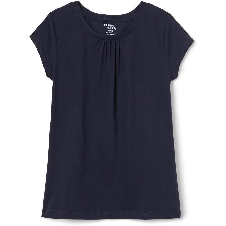 imageFrench Toast Girls Toddler Short Sleeve Crewneck Tee TShirtNavy