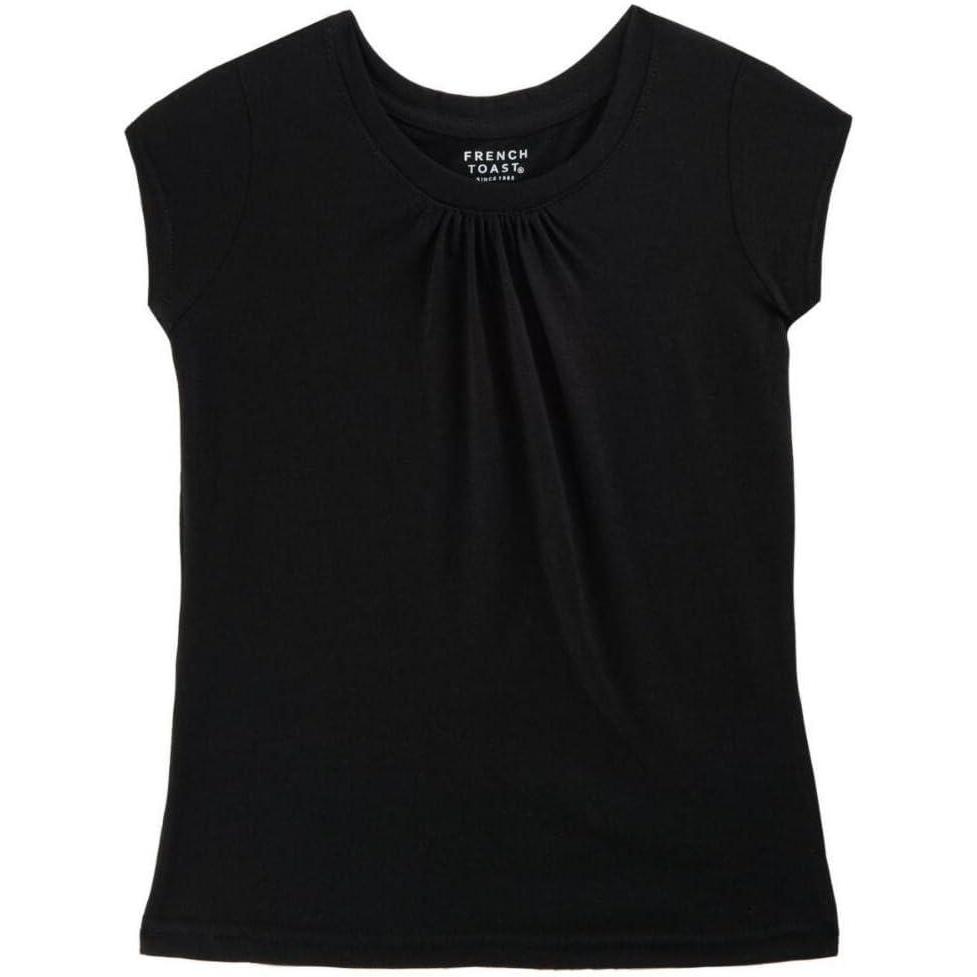 imageFrench Toast Girls Toddler Short Sleeve Crewneck Tee TShirtOg Black