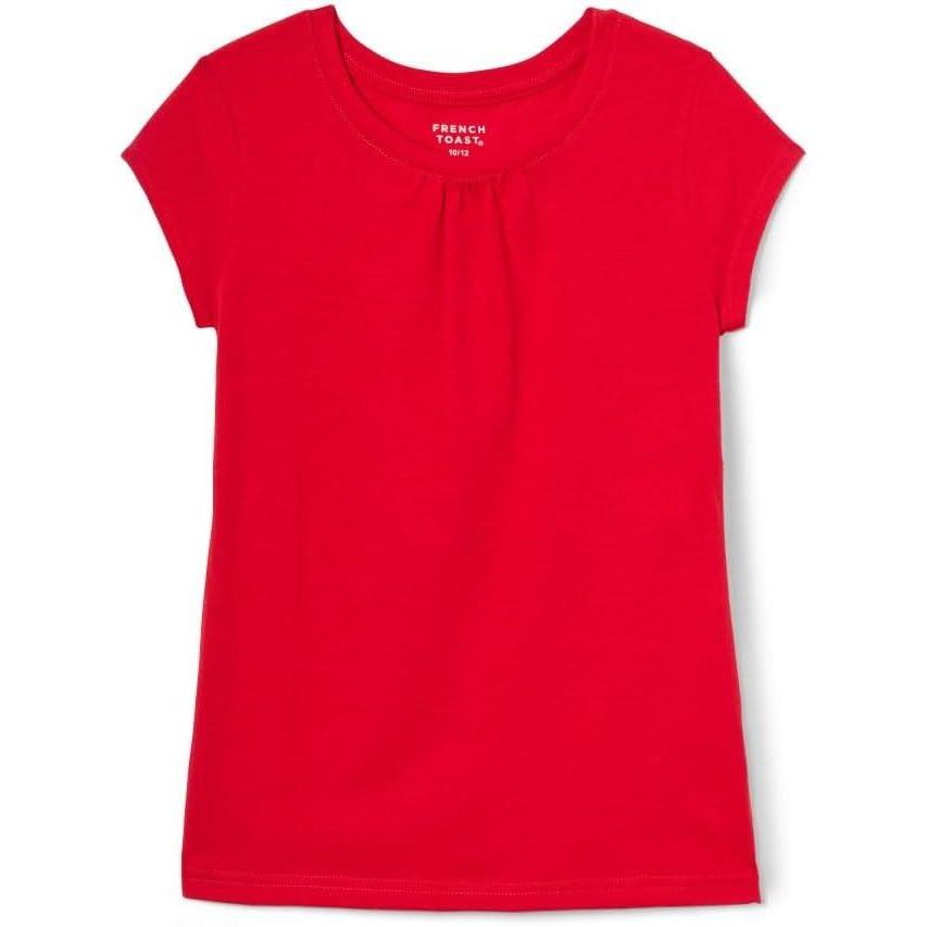 imageFrench Toast Girls Toddler Short Sleeve Crewneck Tee TShirtRed