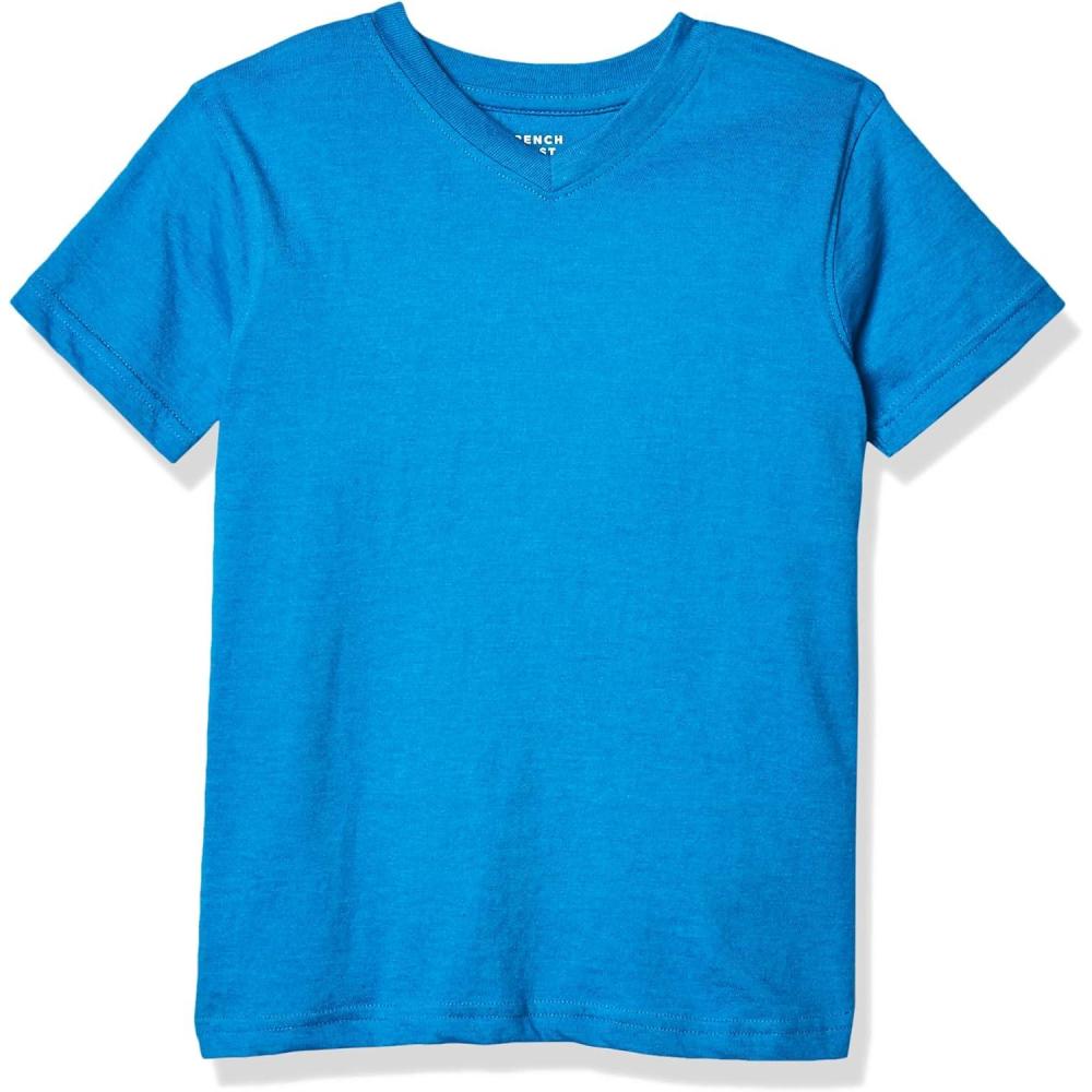 imageFrench Toast Mens Short Sleeve VNeck TeeMethyl Blue Heather