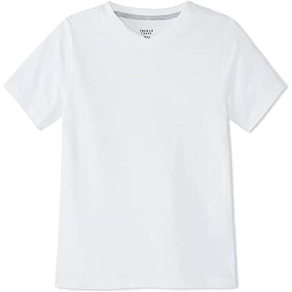imageFrench Toast Mens Short Sleeve VNeck TeeWhite