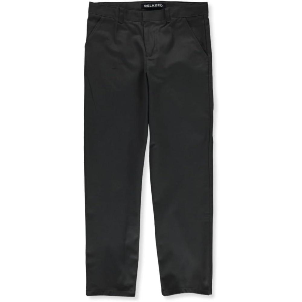 imageFrench Toast Young Mens Relaxed Fit Twill PantGray