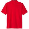 French Toast Adaptive Short Sleeve Polo Shirt | Hook and Loop Placket | Flat Seams(Red (New))