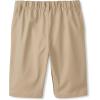 French Toast Boys’ Adaptive Flat Front Shorts with Hook and Loop Closure and Elastic Waist(Khaki)
