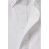 French Toast Boys Adaptive Long Sleeve Oxford Shirt with Hidden Hook and Loop Placket and Cuffs(White)