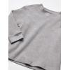 French Toast Boys Long Sleeve Thermal Waffle Tee T-Shirt White(Heather Gray)