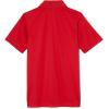 French Toast Boys’ Short Sleeve Moisture Wicking Stretch Sport Polo Shirt (Kids Standard & Husky Sizes)(Red)