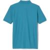 French Toast Boys Short Sleeve Pique Polo Shirt (Standard & Husky), Black, 10(Teal)