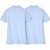 French Toast Girls 2 Pack Short Sleeve Stretch Piqué Polo(Light Blue)